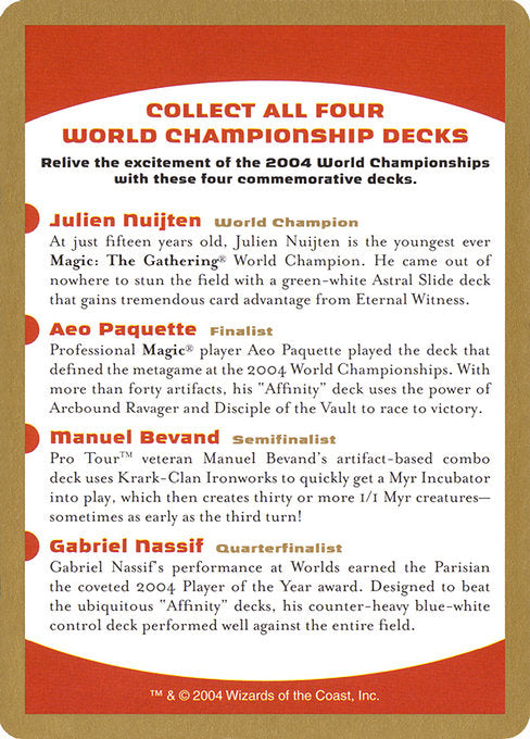 2004 World Championships Ad