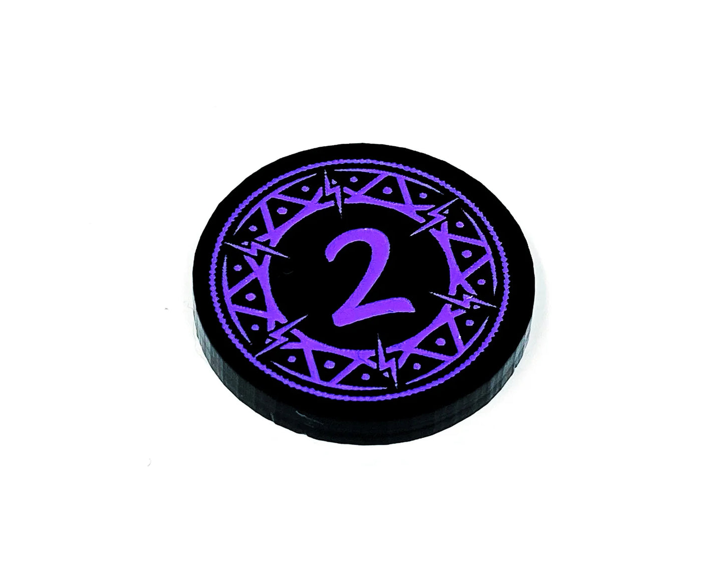 2 X 1/2 Arcane Damage Token (Double Sided) For Flesh And Blood TCG